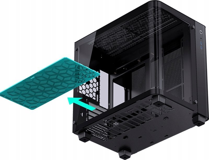 Kasë Jonsbo Jonsbo TK-3 - ATX-Gehäuse, e zezë, Full Tower