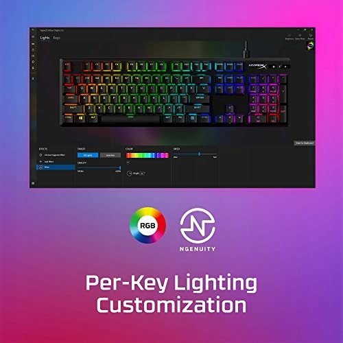 Tastierë gaming HyperX Alloy Origins PBT, mekanike, RGB, e zezë