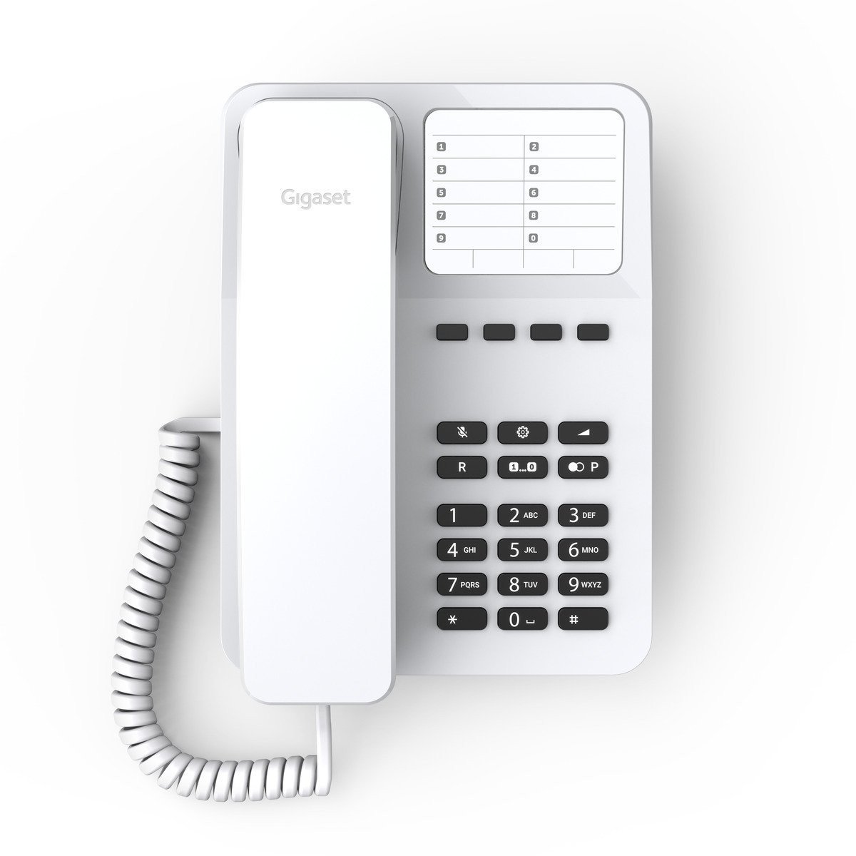 Telefon fiks Gigaset Desk 400, me kabllo, i bardhë