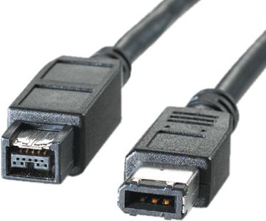 Kabllo FireWire Roline IEEE 1394b, 9-pin në 6-pin, 1.8m, i zi
