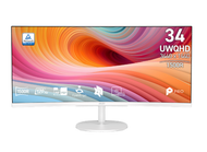 Monitor MSI PRO MP341CQW, 34", UWQHD 3440x1440, 120Hz, i bardhë