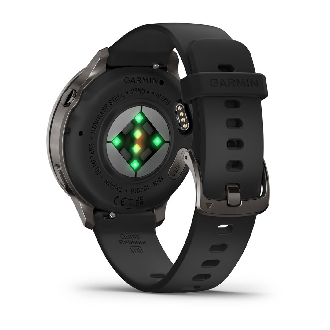 Ora inteligjente Garmin Venu 4, 41mm, rrip silikoni, e zezë