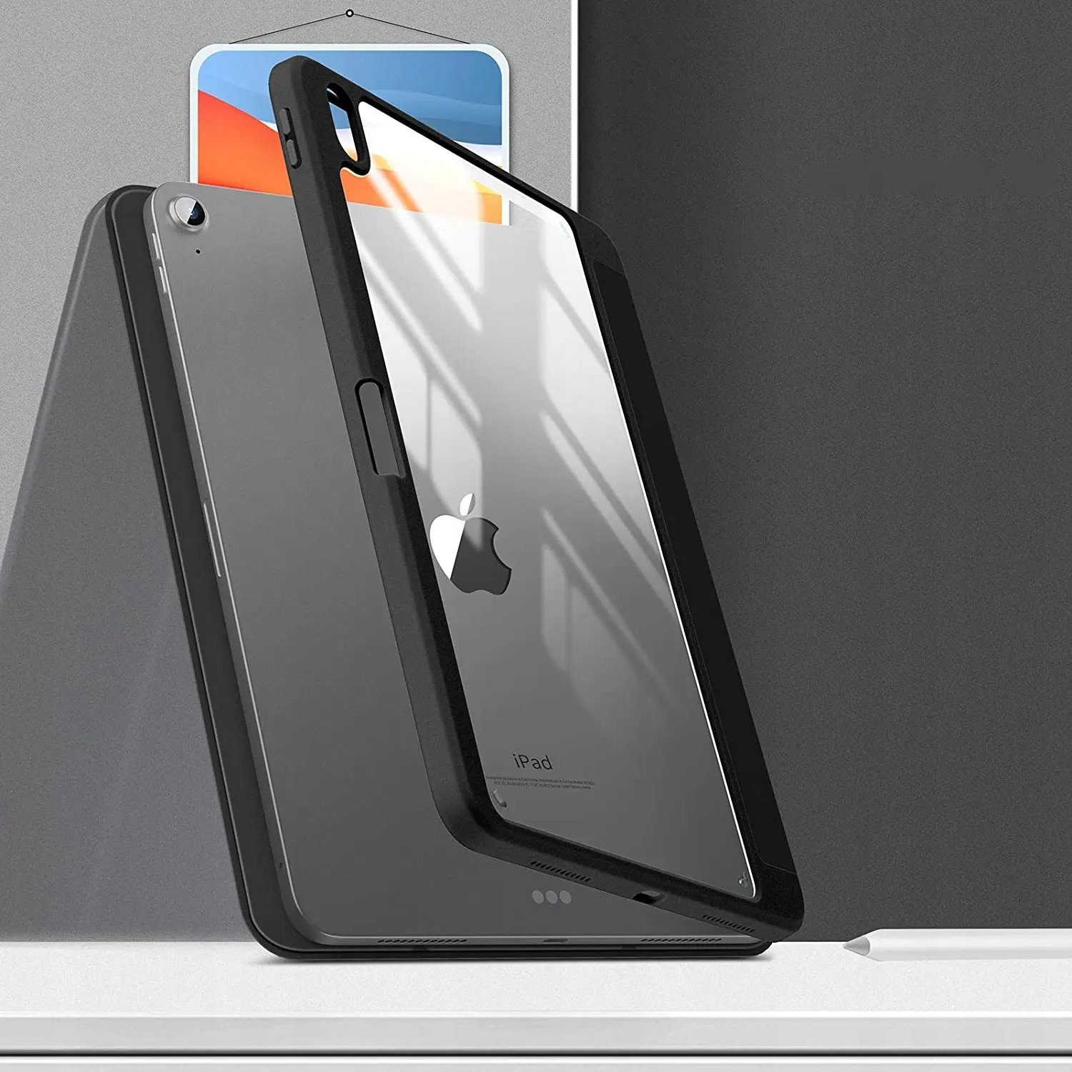 Futrollë mbrojtëse për tablet iPad Air 11 Gen 6 2024, Hard Crystal, funksion sleep wake, jeshile