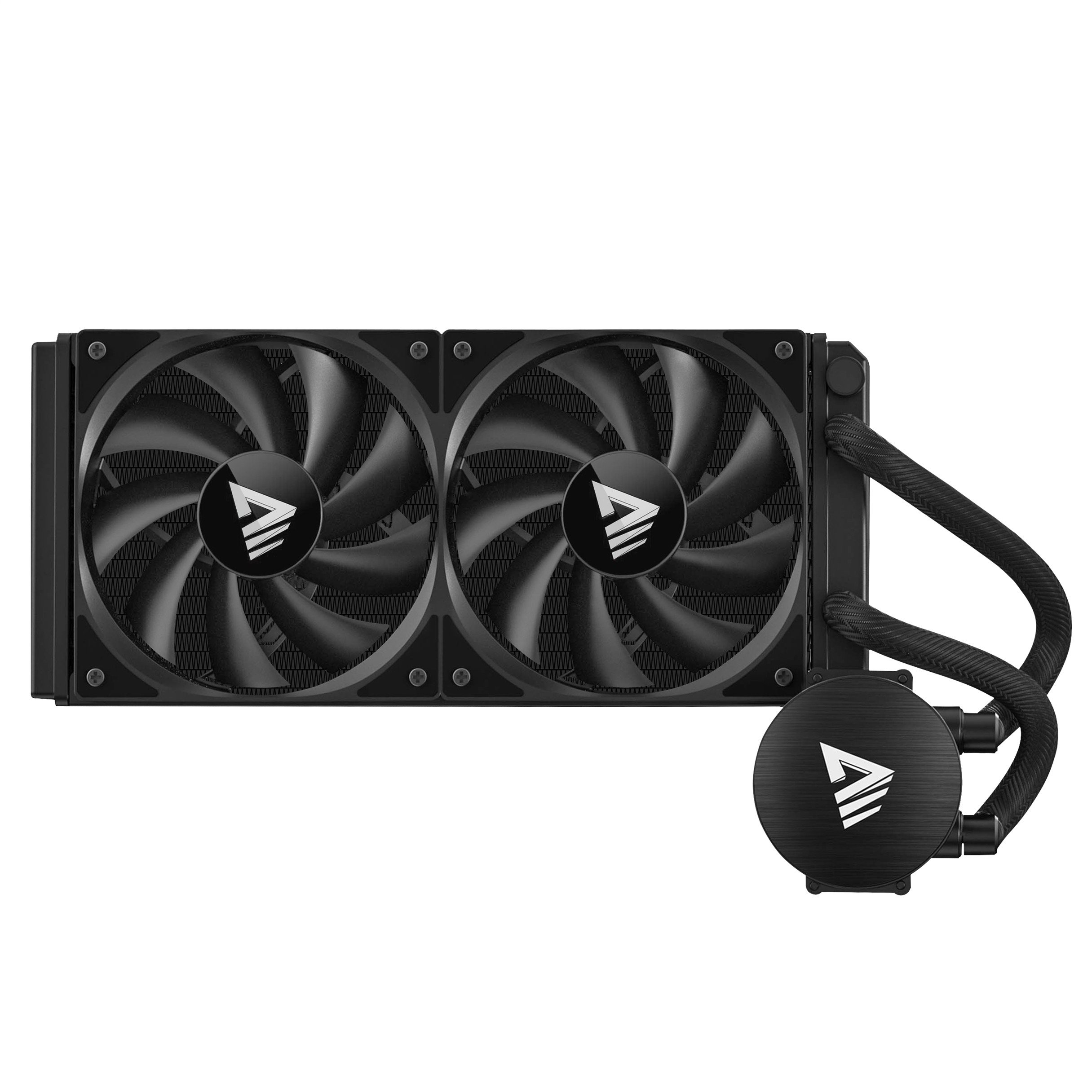 Ftohës uji për procesor Savio NOX 240 mm, dy ventilatorë 120 mm, i zi