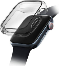 Mbrojtëse ore Uniq Garde Apple Watch Series 7 41mm, gri, gjysmë transparente