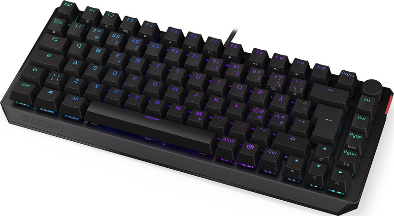 Tastierë wireless Endorfy Thock 75, mekanike Kailh Red, RGB, e zezë