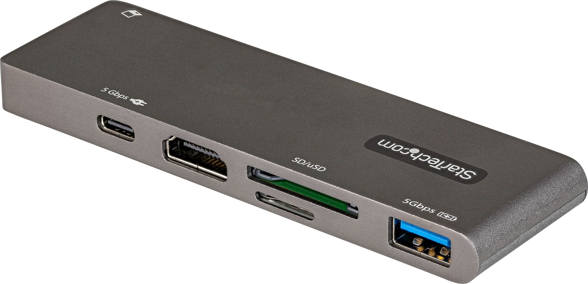 Adapter multiport USB C StarTech, HDMI 4K, Power Delivery 100W, gri