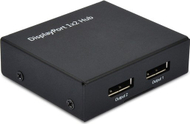 Splitter video VALUE 2x DisplayPort, 4K, për desktop, i zi