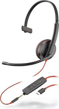 Kufje Poly Blackwire C3215, USB-C, të zeza