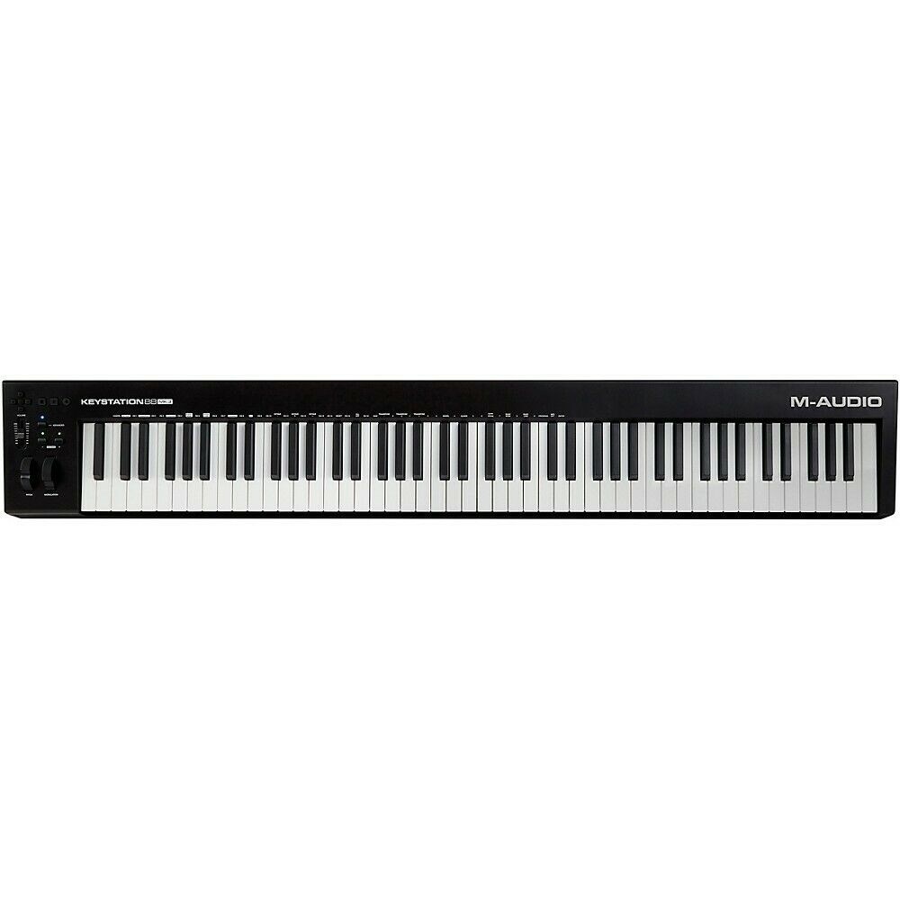 Tastierë MIDI M-Audio Keystation 88 MK3, 88 taste gjysmë të rënda, USB MIDI, e zezë