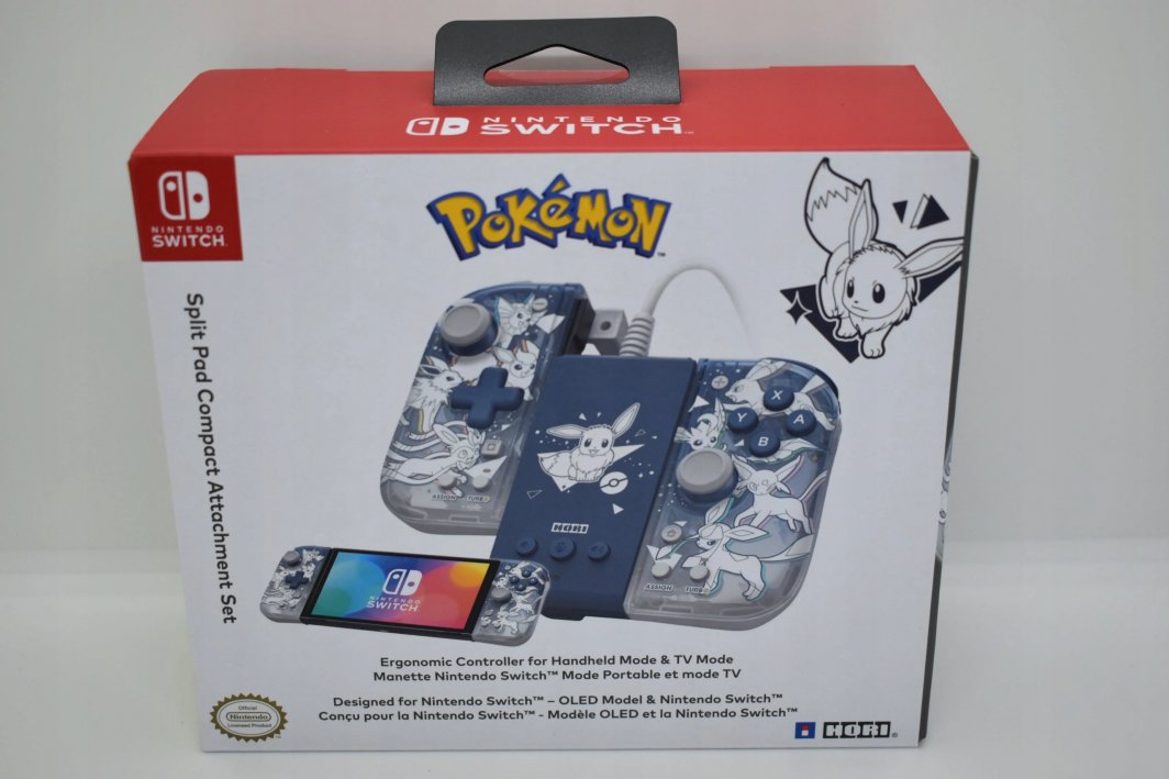 Kontroller Nintendo Split Pro Attach Set, me kabllo, i kaltër