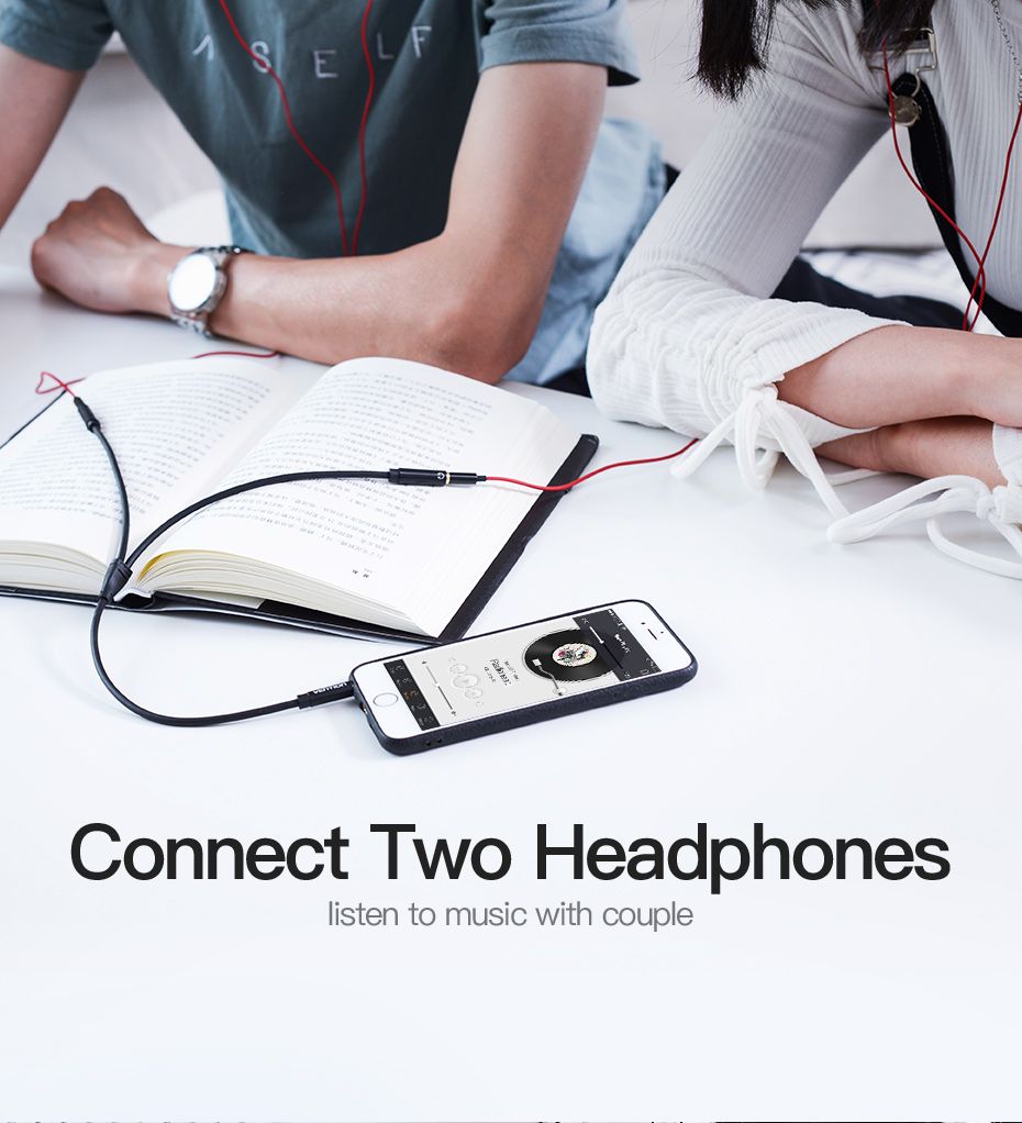 Kabllo audio splitter Vention, 3.5mm mashkull në femër, e zezë
