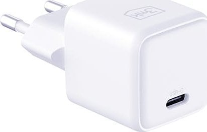 Ngarkues 3MK Hyper Charger PD, 25W, me kabllo USB C, i bardhë