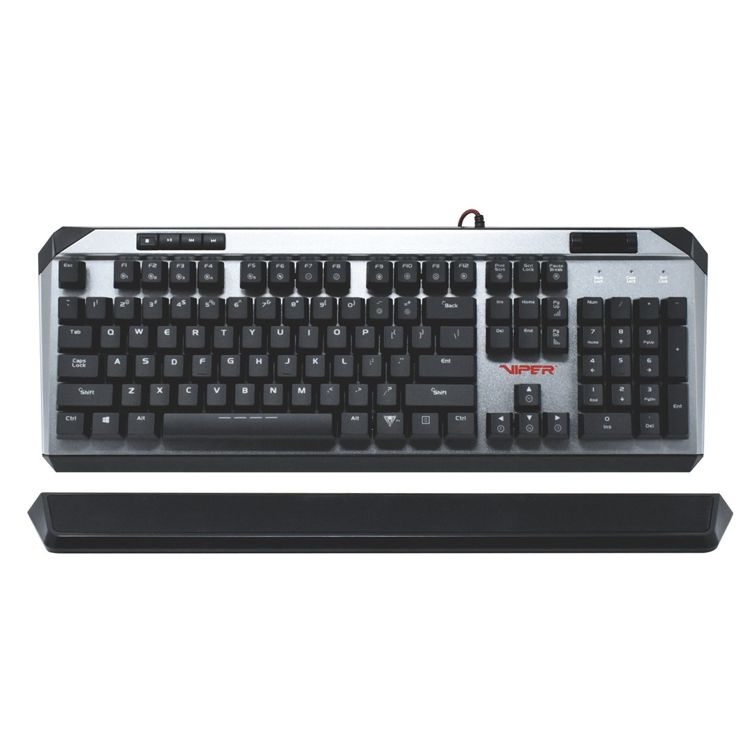 Tastierë mekanike Gaming Patriot Memory V765, USB, RGB, e zezë / e hirtë