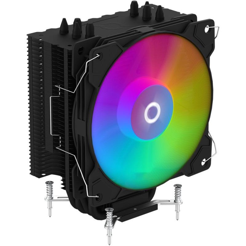 Ftohës procesori AQYRIS URANUS LS 2.0 ARGB, 120mm PWM, ARGB, i zi