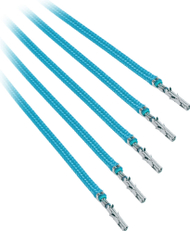 Kabllo pa konektor BitFenix Alchemy 2.0, 0.2 m, set 5 copë, blu e çelët