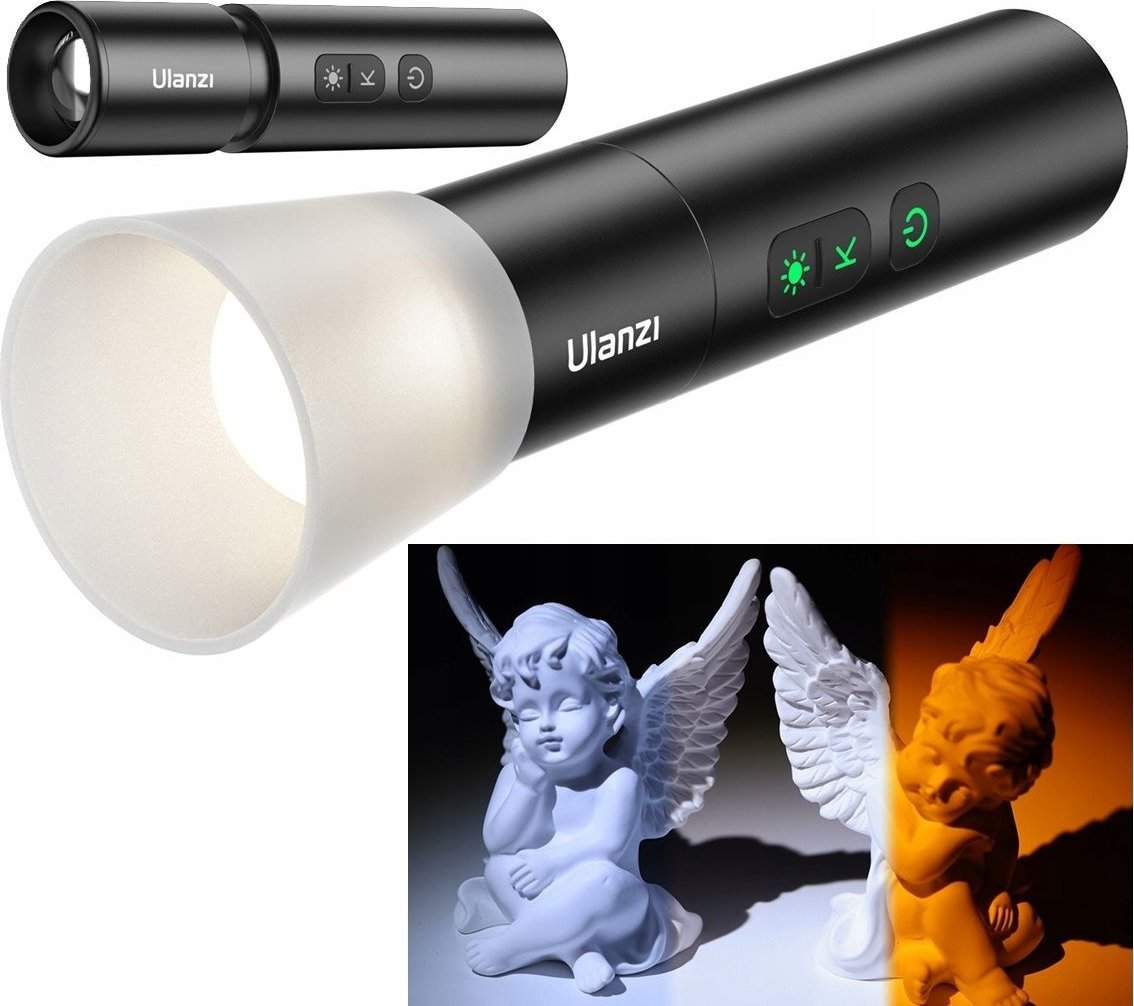 Dritë LED për kamera Ulanzi LM07, dritë e vazhdueshme, kompakte, e zezë