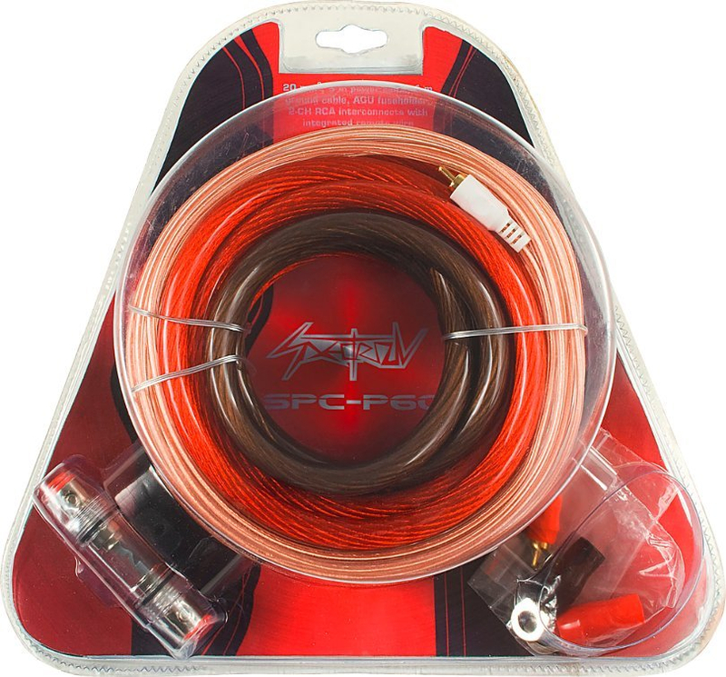 Set kabllosh audio për veturë Spectron Ccaw, 20mm², kabllo RCA 5m