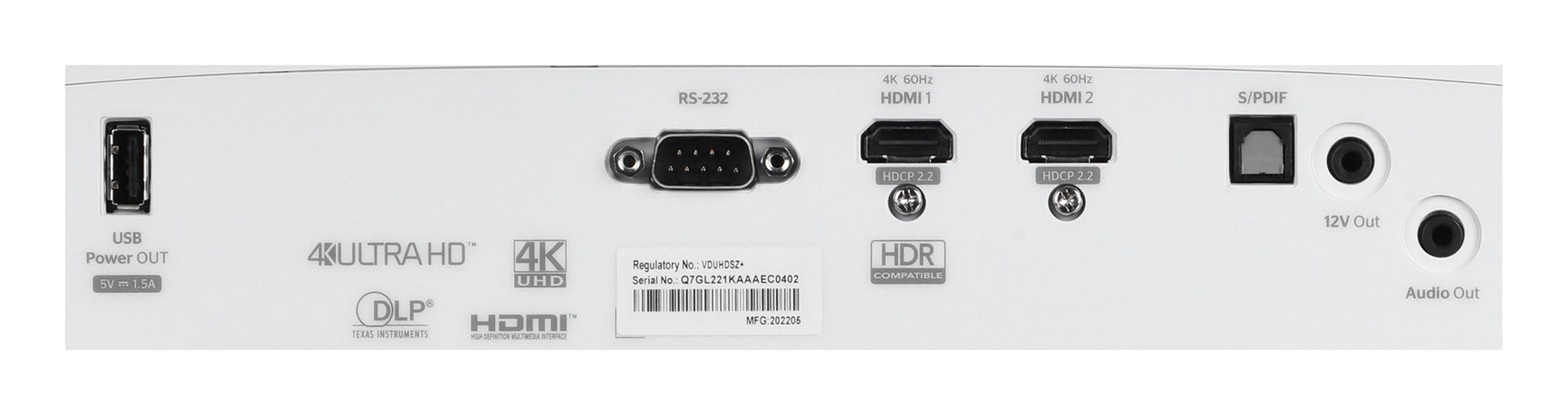 Projektor Optoma UHD35x, DLP, 4K UHD, 3600 ANSI, i bardhë