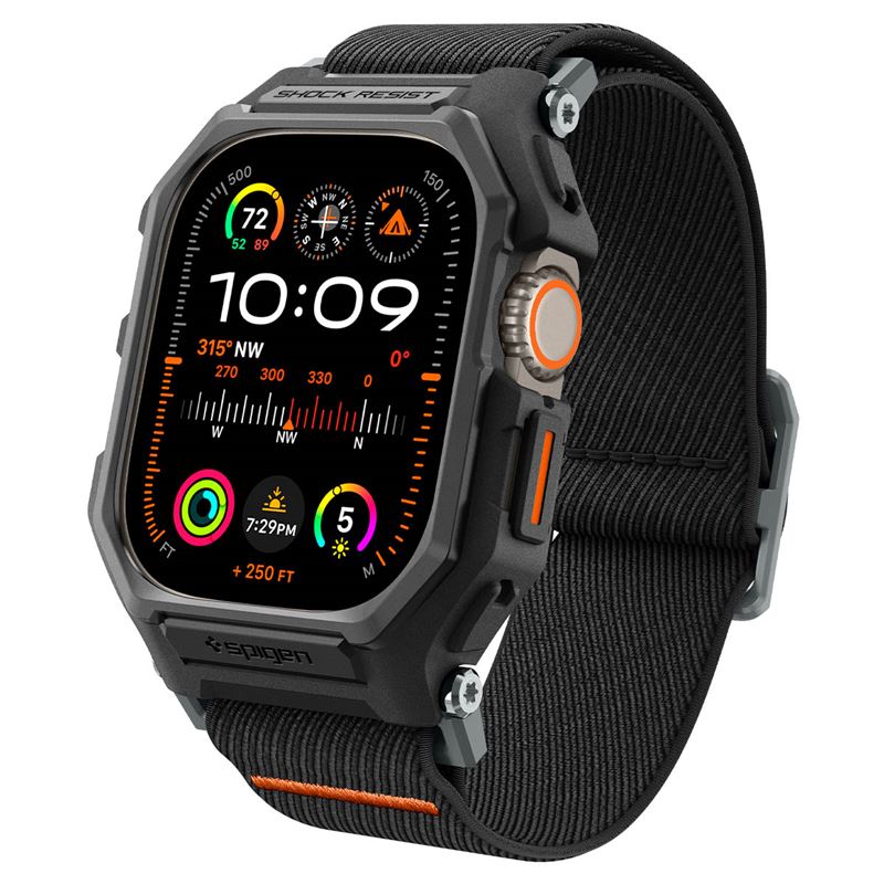 Mbështjellës për Apple Watch Ultra 2/1 49mmSpigen Lite Fit Pro, i zi