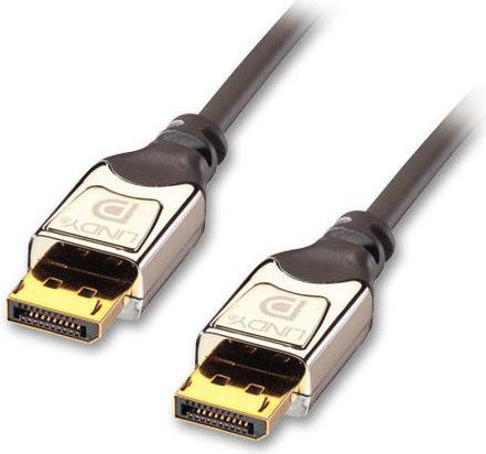 Kabllo Lindy DisplayPort – DisplayPort 0.5 m, Argjend (41530)