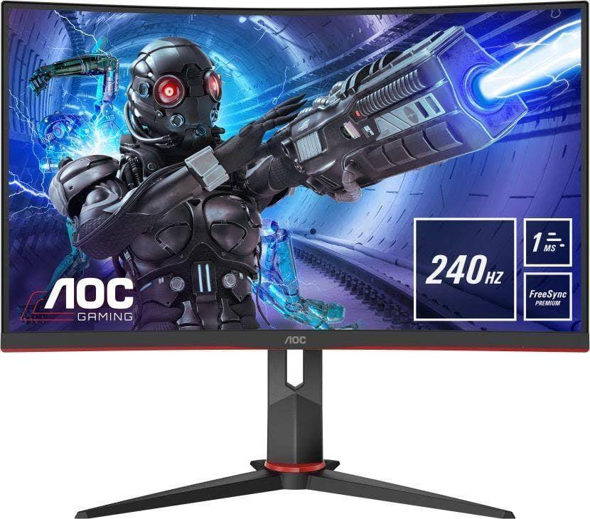 Monitor AOC C32G2ZE/BK, LED, 31.5", kuq/zi