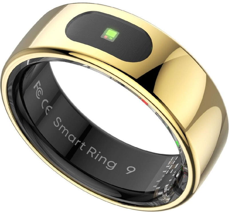Unazë inteligjente Powerton Smart Ring Pro, madhësia 8, monitorim shëndeti, IP68, ngjyrë ari