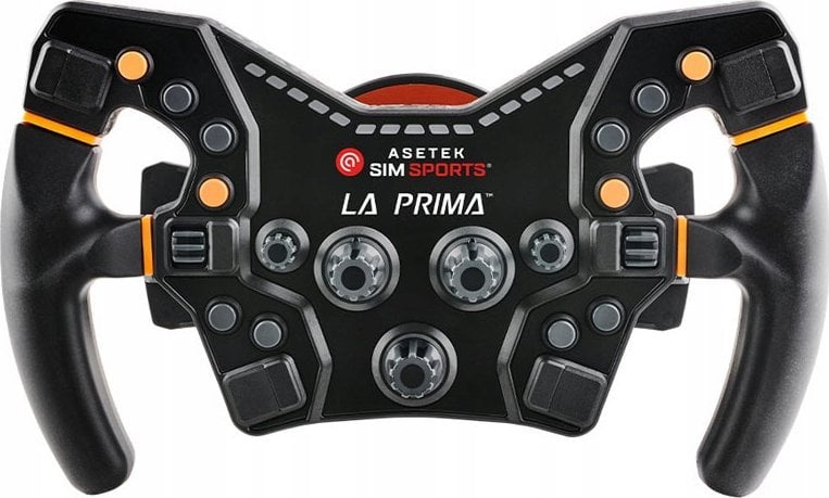 Tијминг волан Asetek SimSports La Prima Formula, 21 програмско копче, RGB ЛЕД, црн