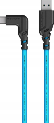 Kabllo tethering Mathorn MTC-501 USB C90, 5m, Arctic Blue