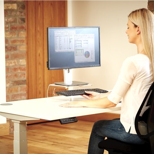 Stendë monitori Fellowes Clarity 9731001, akrilik transparent, deri 6.5kg, transparente