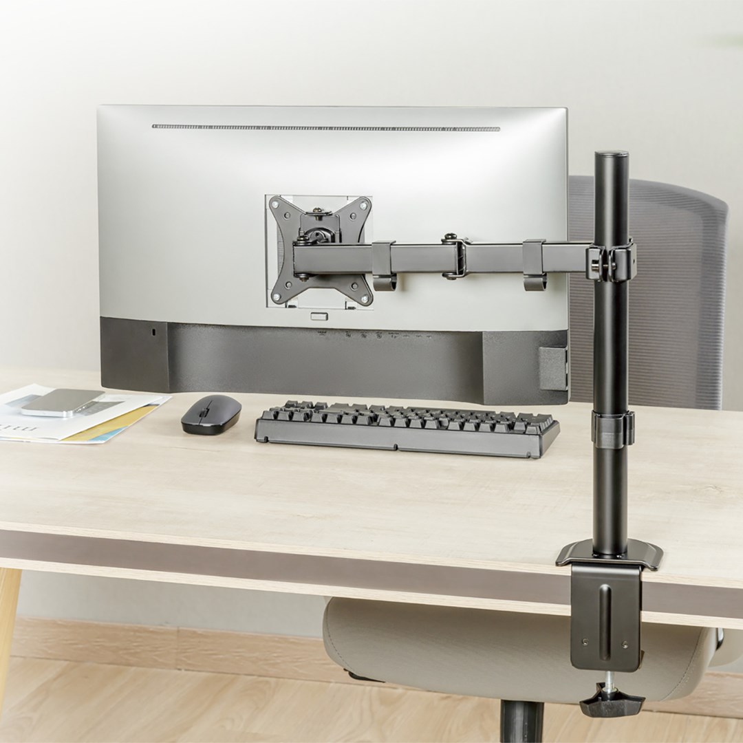 Mbajtëse tavoline për monitor Maclean MC-753N, 17"-32", 9kg, VESA 75x75, e zezë