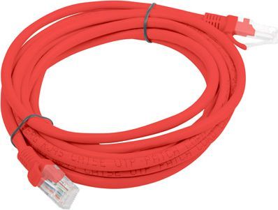 Kabllo rrjeti Lanberg Patchcord Cat 5e, 5m, e kuqe