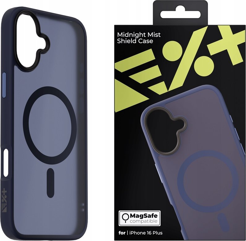 Kllapë Next One Mist Shield MagSafe për iPhone 16 Plus, gjysmë e tejdukshme, blu e errët