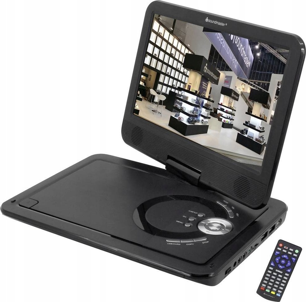 DVD player portabël Soundmaster PDB1910SW, ekran 10.1", USB dhe SD, i zi