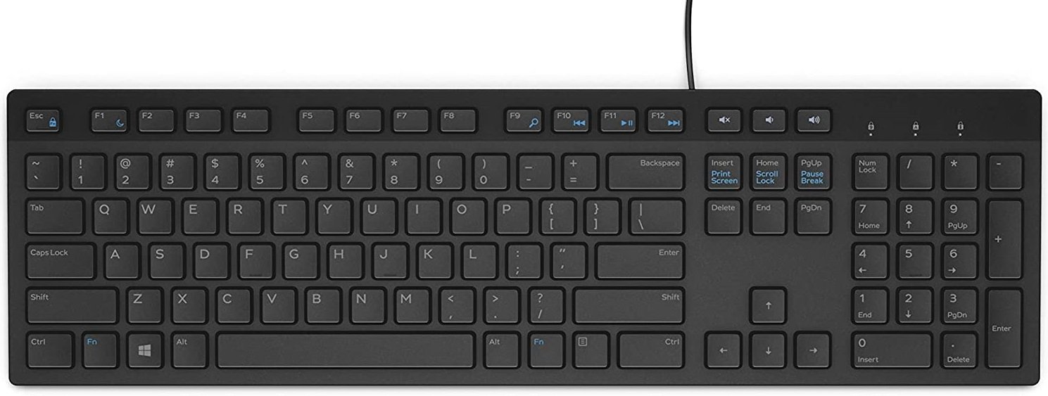 Тастатура Dell KB216, USB, германски распоред, црна