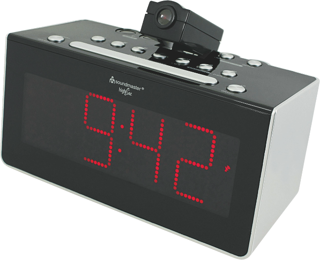 Radio zgjuarëse SoundMaster FUR6005, FM, ekran 1.8", e zezë