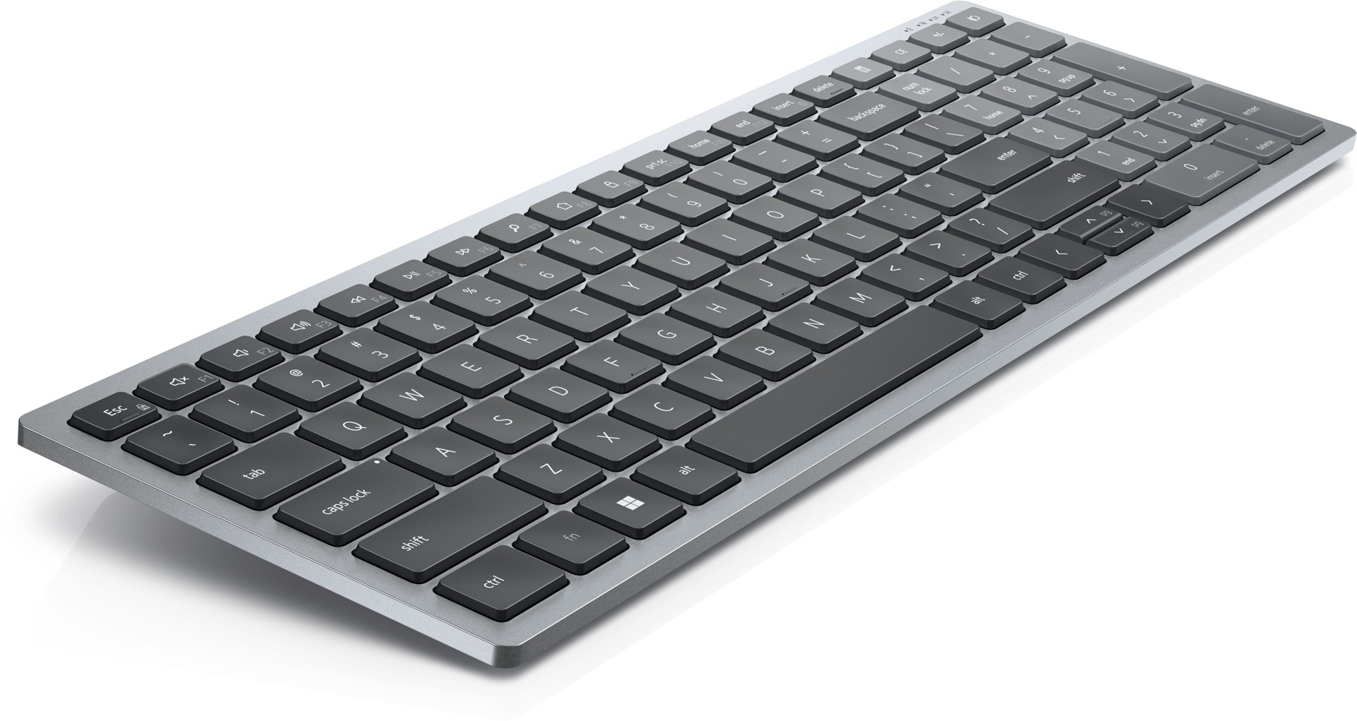 Tastierë Dell KB740, RF Wireless + Bluetooth, e zezë / e hirtë