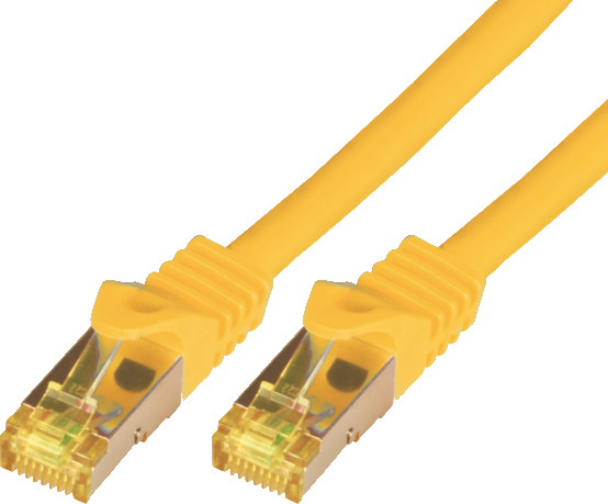 Kabllo rrjeti Mcab, Cat7, S-FTP, PIMF, LSZH, 20 m, e verdhë