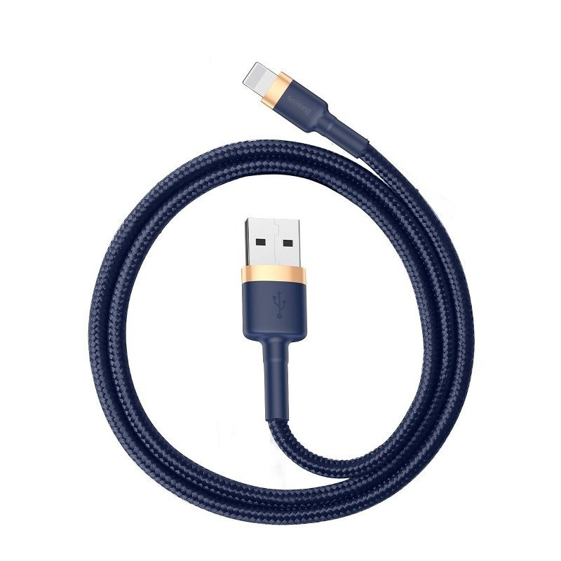 Kabllo karikimi Baseus CALKLF-CV3, USB A në Lightning, 2 m, blu