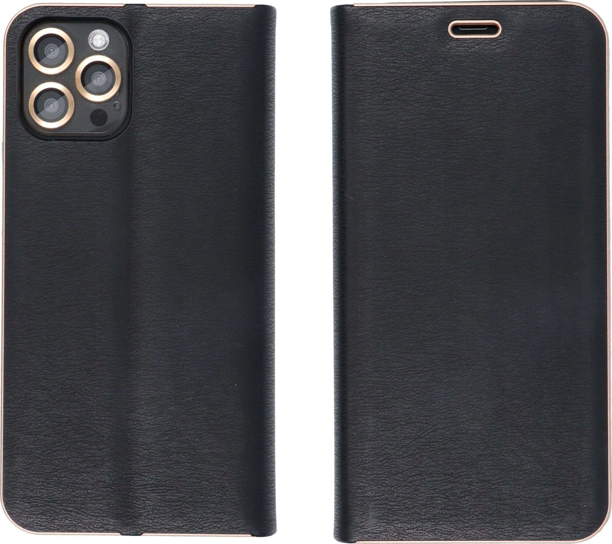 Kapak libri OEM LUNA Book, për Xiaomi Redmi Note 13 Pro Plus 5G, magnet, i zi