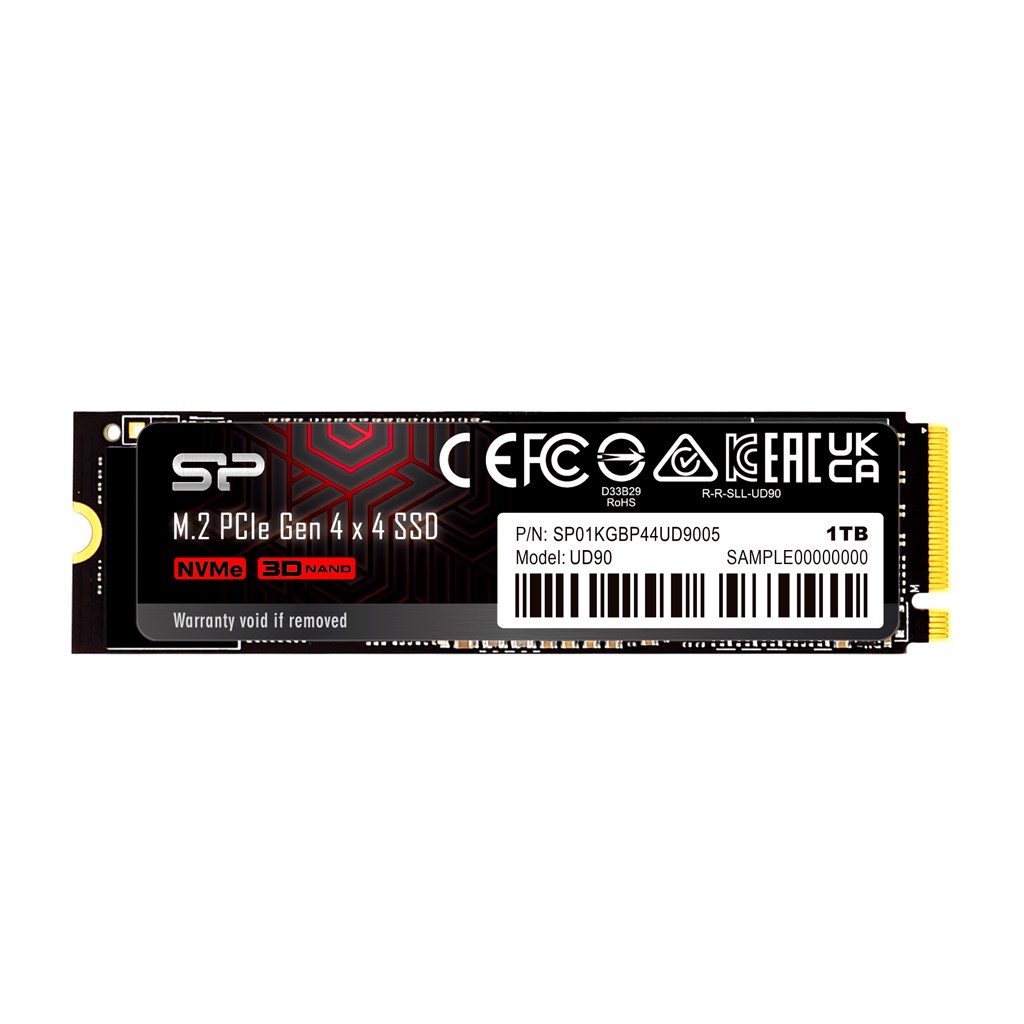 Disk SSD UD90, 1 TB, M.2 2280, PCIe 4.0 x4, NVMe, e zezë