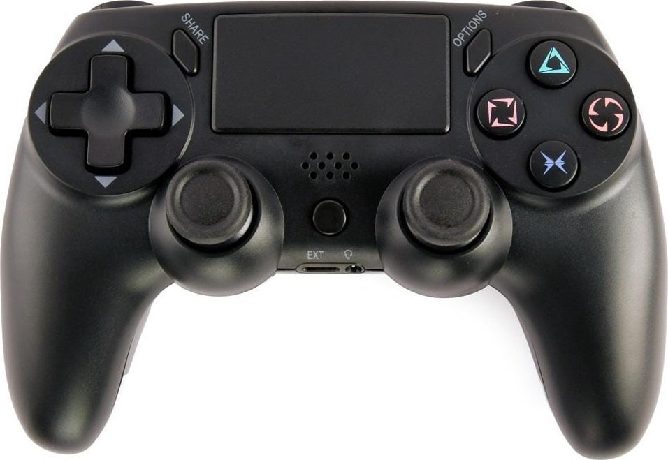 Gamepad Gembird JPD-PS4BT-01-BK, wireless, për PS4 dhe PC, i zi