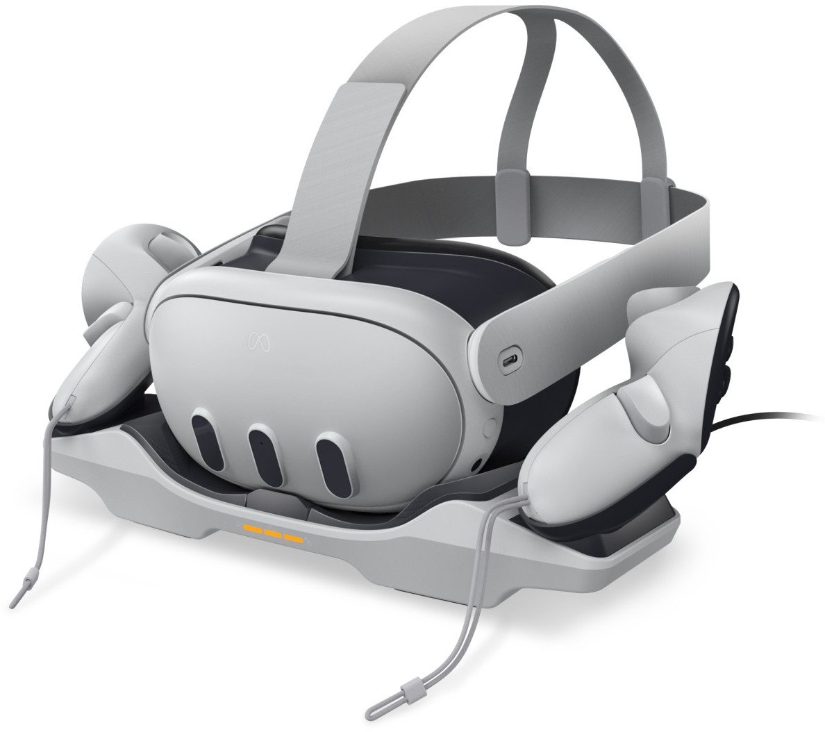 Stacion karikimi PowerA për Meta Quest 3 3S, me bateri rikarikueshme, port USB C, i zi