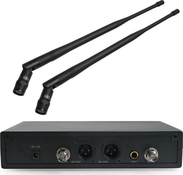 Sistem mikrofonësh wireless DNA VM Dual Headset, UHF, 2 transmiterë bodypack, i zi