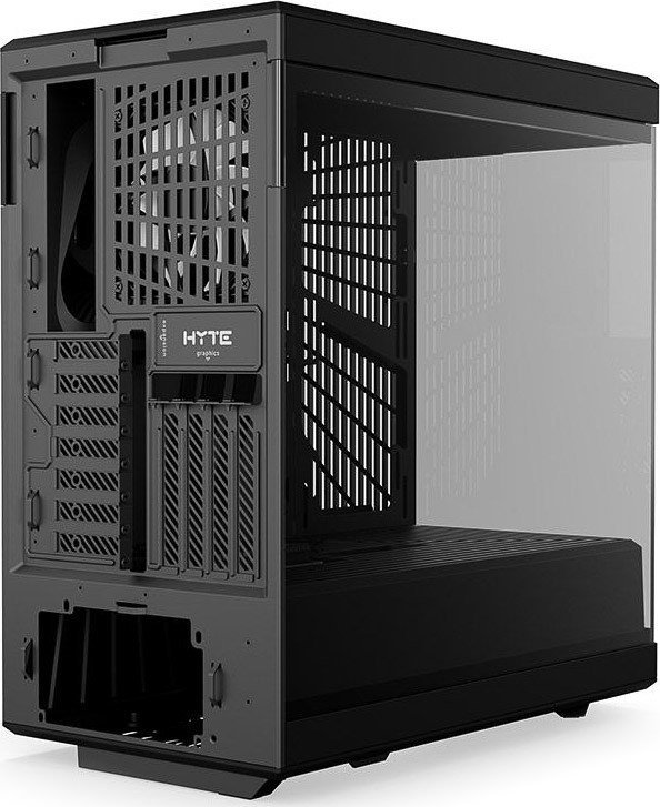 Kasë Hyte Y40, e zezë, Midi Tower