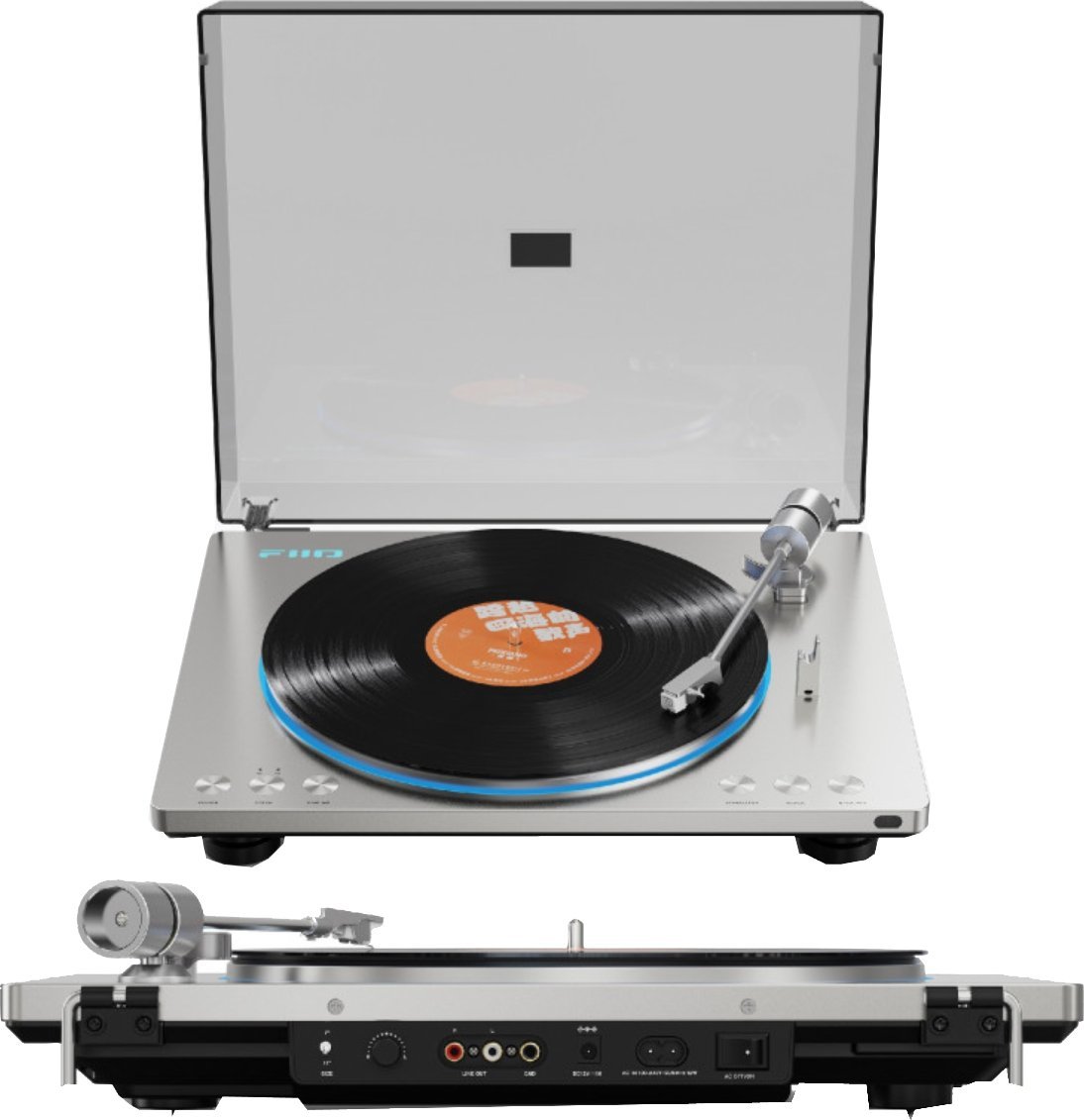 Gramafon FiiO TT13 BT, Bluetooth aptX HD, automatik, argjendtë