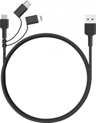 CB-BAL5 3w1 nylonowy ultraszybki Quick Charge micro USB | USB C | Lightning | 1.2m -CB-BAL5