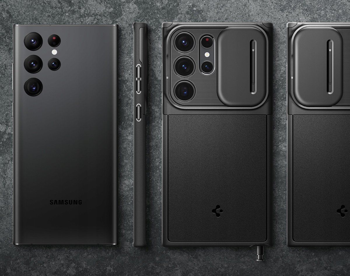 Mbrojtëse telefoni Spigen Optik Armor për Samsung Galaxy S25 Ultra, kapak kamere, e zezë