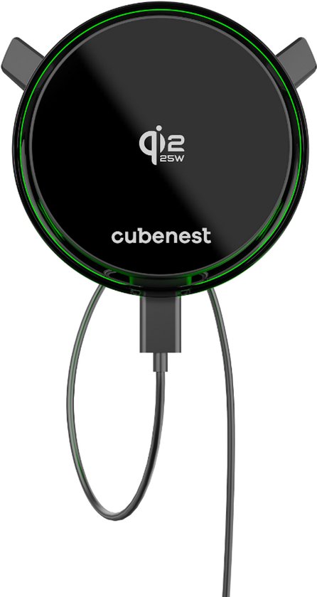 Karikues magnetik për makinë Cubenest SQ1C3, Qi2.2, 25W, me ventilator ftohës, MagSafe kompatibil