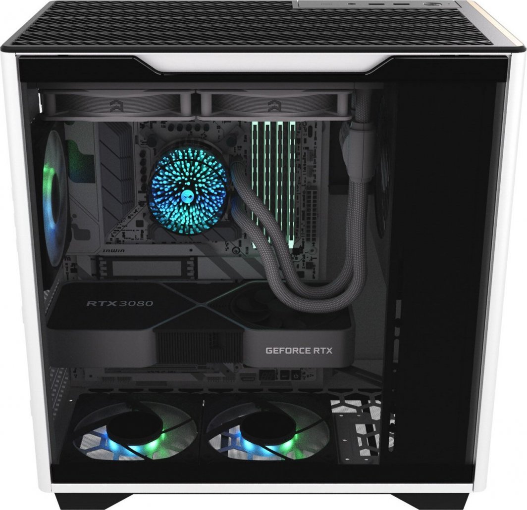 Kasë In Win A5, e bardhë, Midi Tower